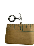 Sterling Silver Oxidized Circle Fancy Toggle 13mm