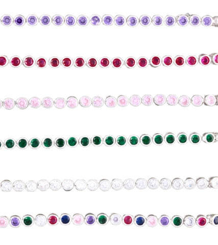 Colorful CZ Tennis Bracelet