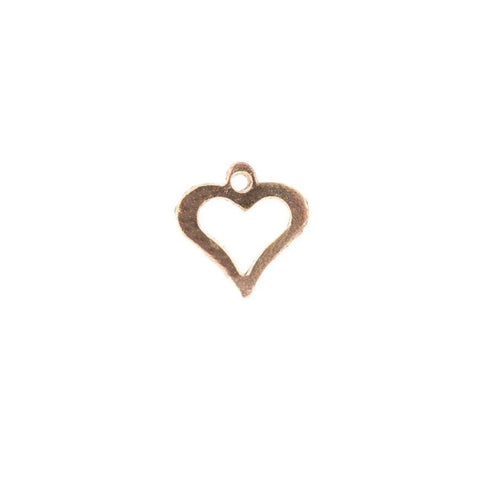 14kt Heart Silhouette Charm