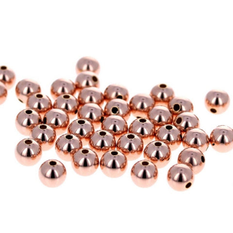 10mm Rose Gold Filled Seamless Beads