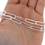 20mm Silver Paperclip Link Chain