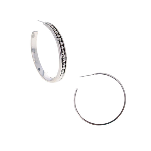 Everyday Beaded Hoops