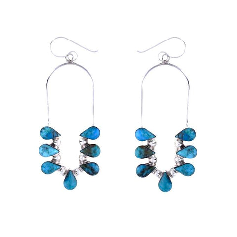 Turquoise Rainfall Earrings