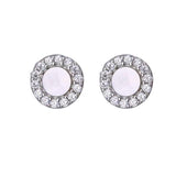 Mother of Pearl Halo Studs