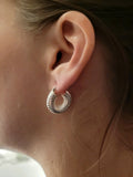 Puffed Textured Hoops