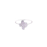 Pink CZ Texas Stacker Ring