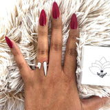 Modern Double Spike Ring