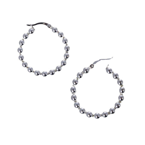 Everyday Beaded Hoops