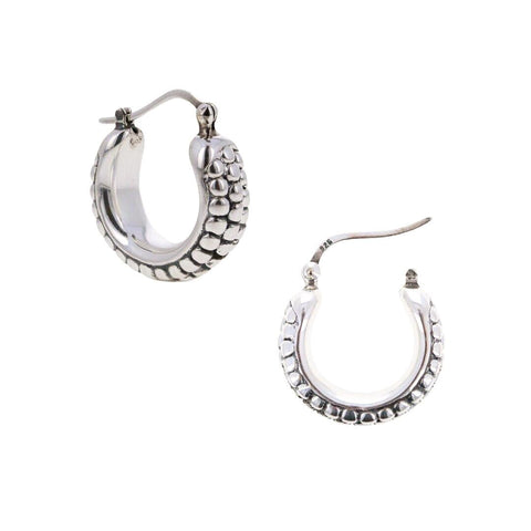 Chunky Beaded Hoops