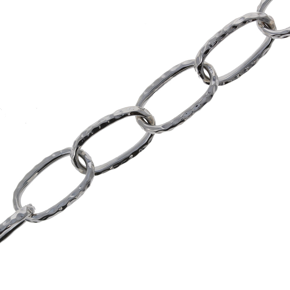 Maya Hammered Link Necklace