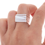 Lucky Square Ring Set