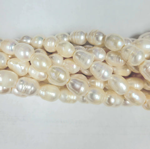 Rice Shape Large Hole Pearls