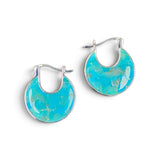 Modern Turquoise Hoops