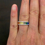 Multicolor Baguette CZ Band