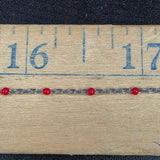 SS Red Enamel Bead Chain