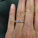 Bubble Bezel Eternity Band