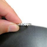Bubble Bezel Eternity Band
