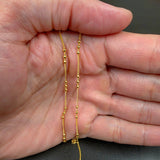 GF 3 Bead Curb Satellite Chain