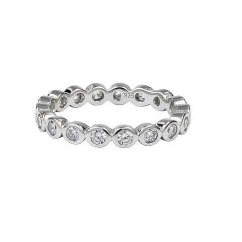 Bubble Bezel Eternity Band
