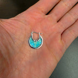 Modern Turquoise Hoops
