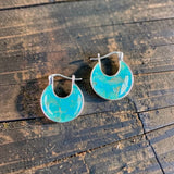 Modern Turquoise Hoops