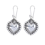 Ornate Heart Dangle Earrings