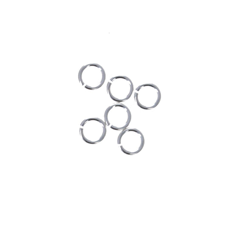 KC-0,80x2,15 - Open jump rings, sterling silver 925 - SILVEXCRAFT