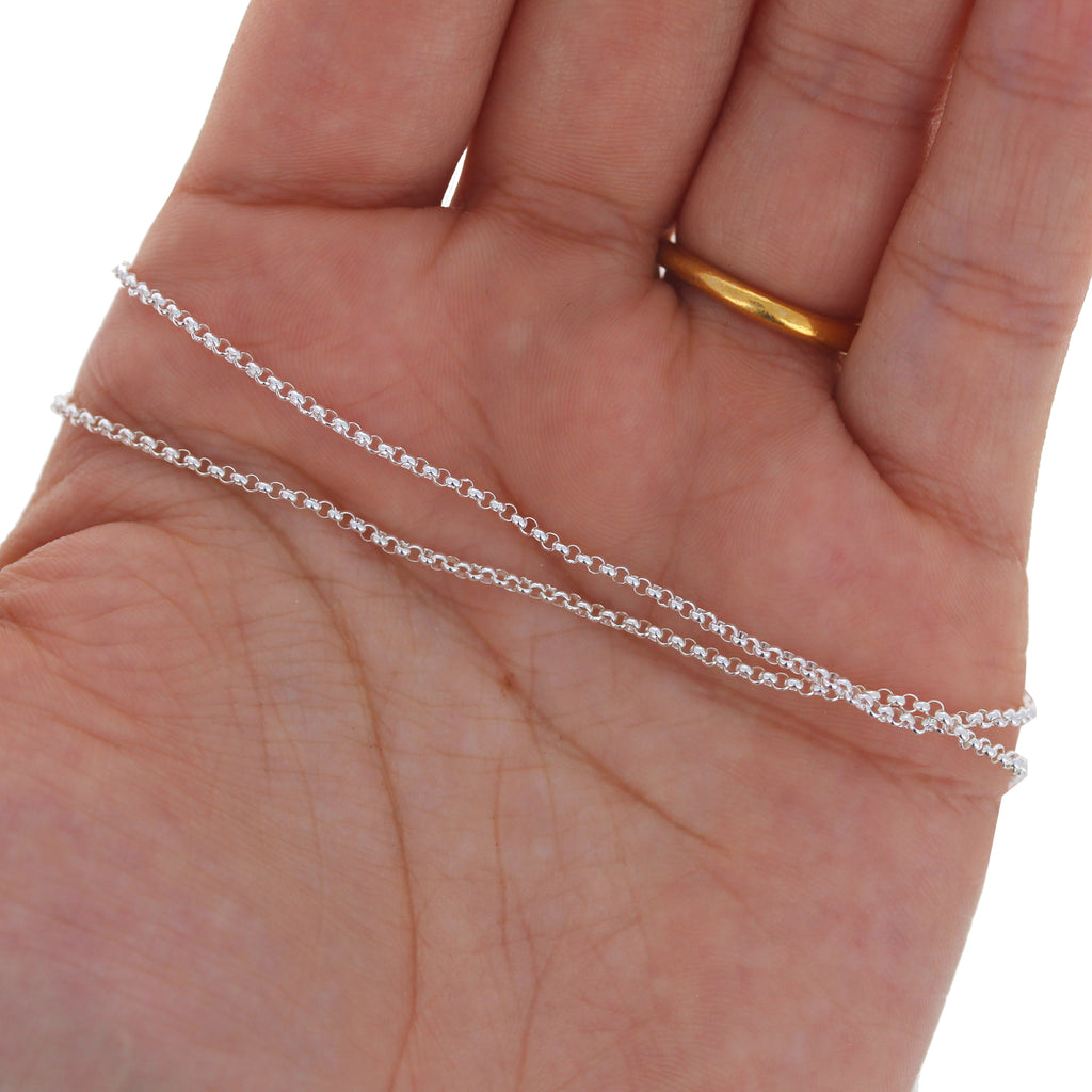 1.4mm Sterling Silver Rolo Chain
