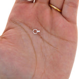 1.5mm End Cap, Sterling Silver with Ring
