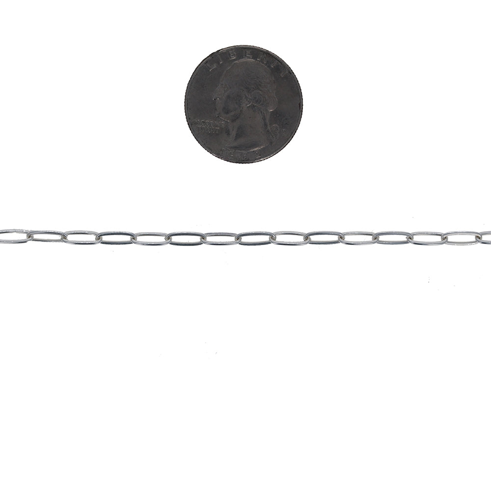 Silver Small Paperclip Chain