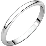 2mm Half Round Band