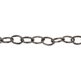 11x17mm Gun Metal Plated Oval Cable Chain