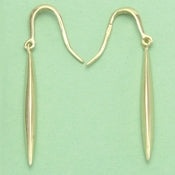 Vermeil Golden Warrior Dagger Earrings