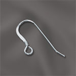 Sterling Silver HEAVY Gauge Earwire 21G with Coil Short Tail
