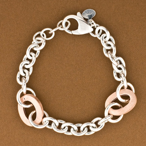Italian Rose Link Bracelet