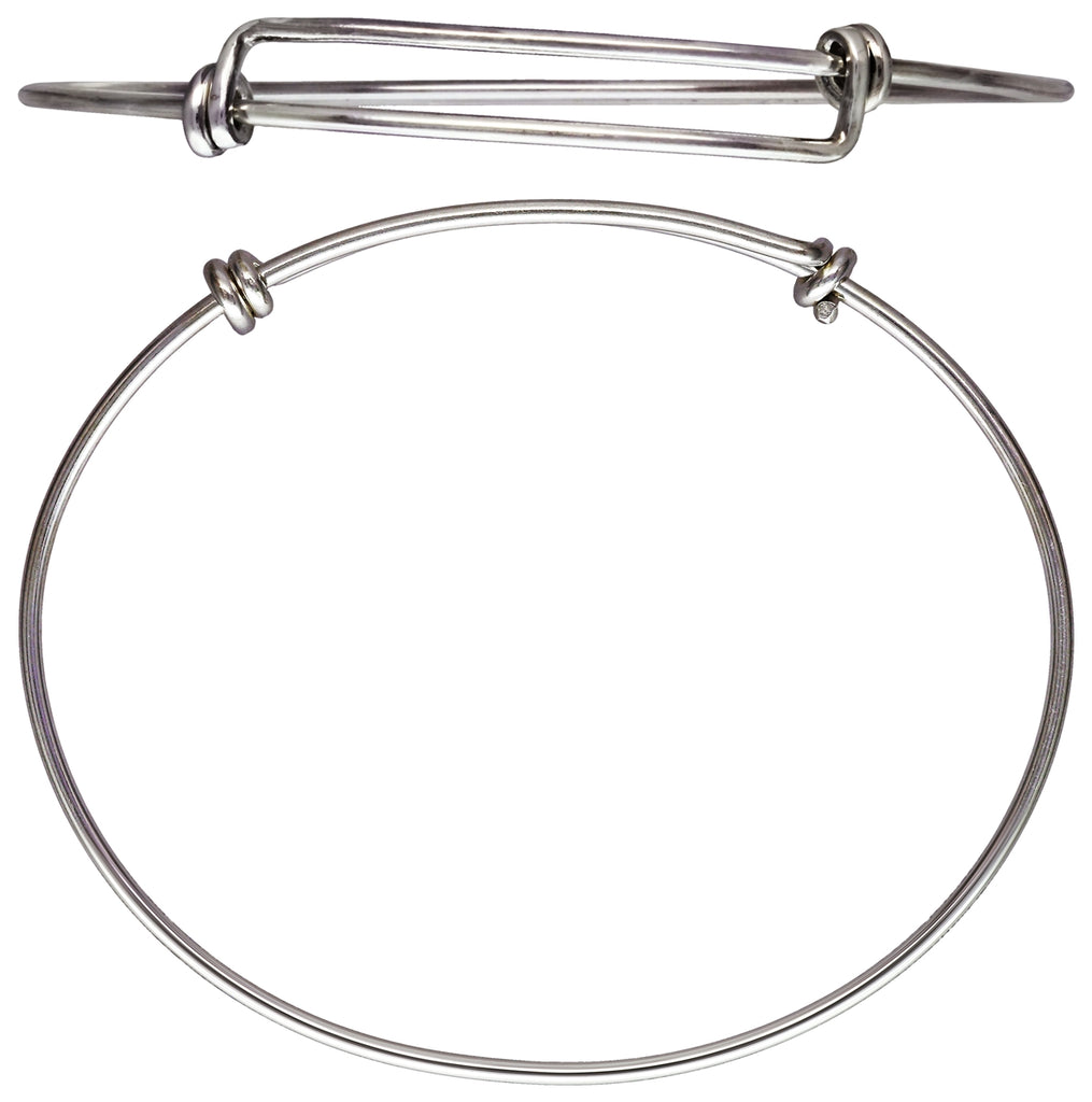 Sterling Silver Adjustable Wire Bangle