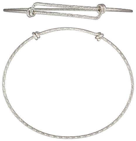 Sterling Silver Adjustable Wire Bangle