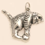 Large Playing Cat Charm