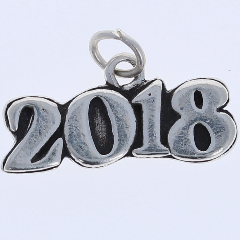 Sterling Silver 2018 Charm