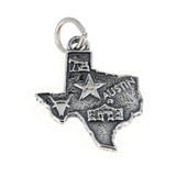 Texas Map with City Charm