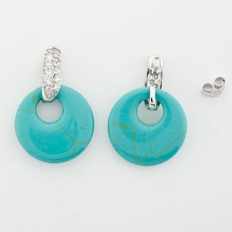 After 5 Turquoise Stone Earrings