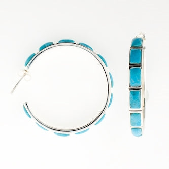 Everyday Turquoise Hoops
