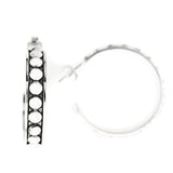 Vintage Beaded Hoops