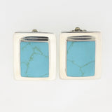 Large Rectangle Clip Earrings