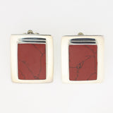 Large Rectangle Clip Earrings