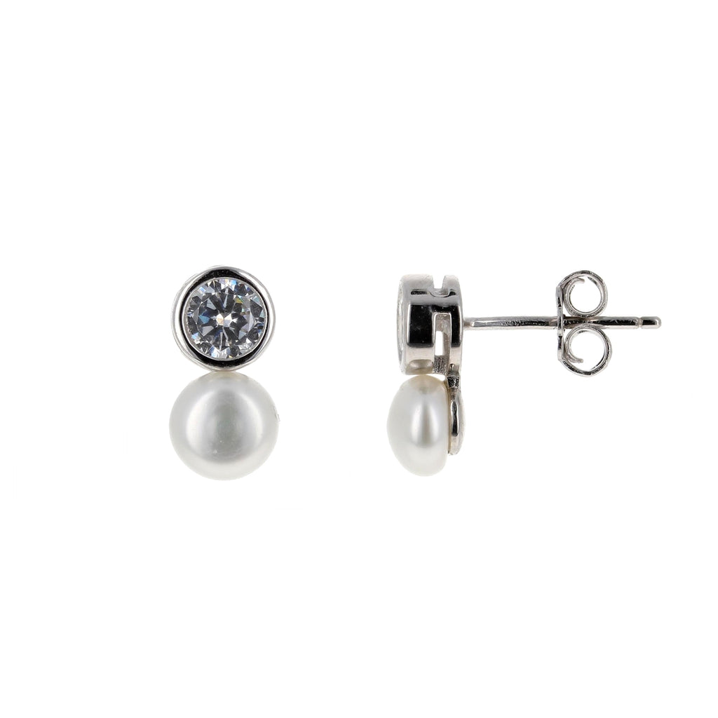 CZ and Pearl Studs