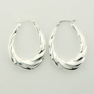 Tide Rolls in Sterling Silver Earrings
