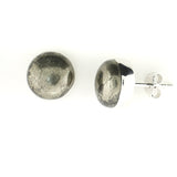 9mm Natural Stone Silver Earrings