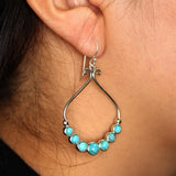 Modern Turquoise Frame Earrings
