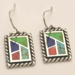 Sailor's Rope Stained Glass Earrings